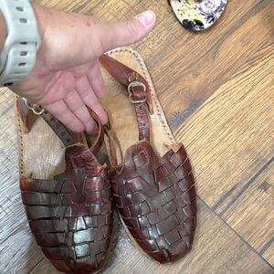 MEXICANA Brown Leather Sandals